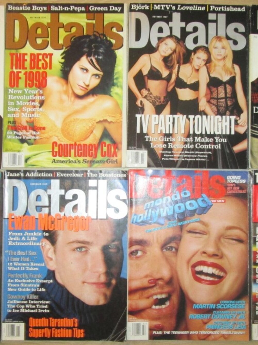 --Vintage 1990's Details Magazines-- lot of 8